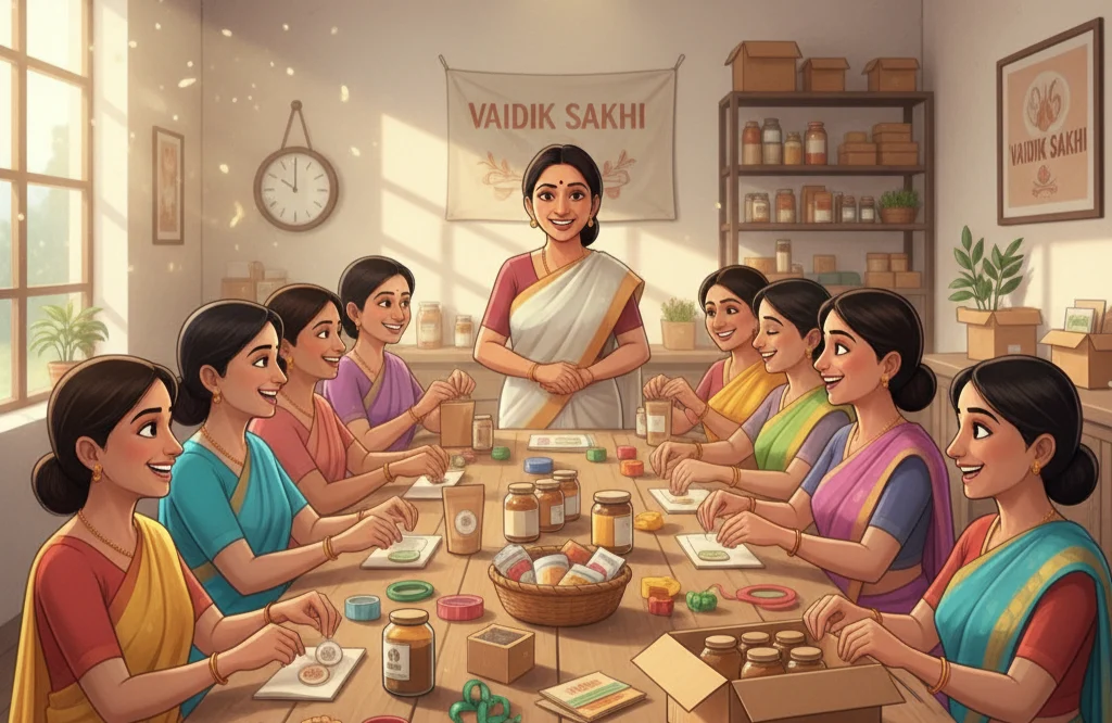 Richa in her kitchen